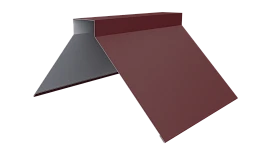 Конёк фигурный 150x150x2000 мм, 3005 винно-красный матовый