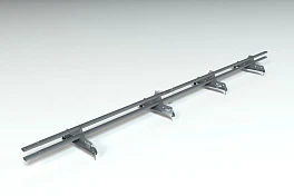 Снегозадержатель PROMO ZN 40x20 (овал) 3,0м Ral 7024 графитовый серый
