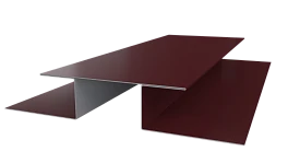 Планка стыковочная сложная Блок-хаус 110x2000 мм, 3005 винно-красный глянцевый