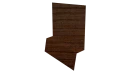 Планка стартовая фальц 135x30x55 мм, Золотой орех 3D