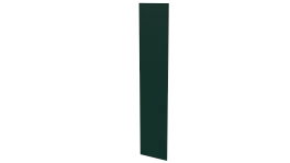 Крепежная планка 10x40x10 мм, 6005 зеленый мох матовый