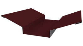 Планка ендовы верхняя 76x76x2000 мм, 3005 винно-красный глянцевый