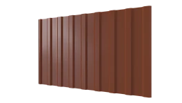 Профнастил С20R 1150/1100x0,5 мм, 8004 медно-коричневый глянцевый