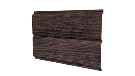 Софит Л-брус перфорированный 264/241x0,45 мм, Морёный дуб 3D