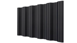 Профнастил НС35 1060/1000x0,45 мм, 9005 черный янтарь матовый