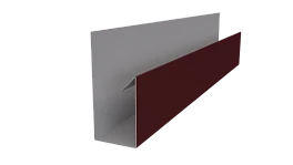 Планка П-образная 30x20x2000 мм, 3005 винно-красный матовый