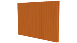 Лайн Про Гофр 200/176x0,45 мм, 2011 насыщенный оранжевый глянцевый