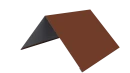 Конёк простой 150x150x2000 мм, 8004 медно-коричневый глянцевый
