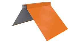 Конёк фигурный 190x190x2000 мм, 2011 насыщенный оранжевый глянцевый