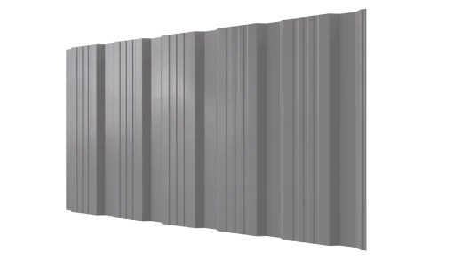 Профнастил К20 1195/1130x0,3 мм, 9006 бело-алюминиевый глянцевый