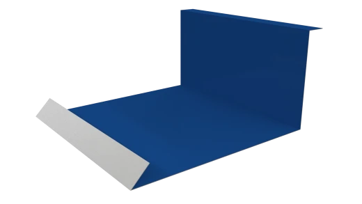 Планка примыкания нижняя 100x200x2000 мм, 5005 сигнальный синий глянцевый