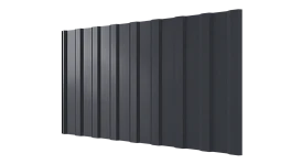 Профнастил С20R 1150/1100x0,5 мм, 7024 графитовый серый глянцевый