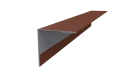 Планка угла наружного 30x30x2000 мм, 8004 медно-коричневый матовый