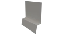Планка стартовая фальц 135x30x55 мм, 9002 светло-серый глянцевый