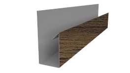 Планка П-образная Блок-хаус 30x30x2000 мм, Дуб Сантана 3D