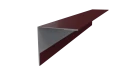 Планка угла наружного 30x30x2000 мм, 3005 винно-красный глянцевый