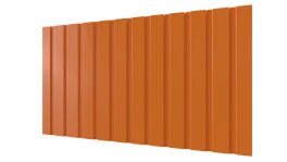 Профнастил С10 1155/1100x0,4 мм, 2011 насыщенный оранжевый глянцевый