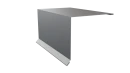 Планка торцевая 120x95x2000 мм, цинк