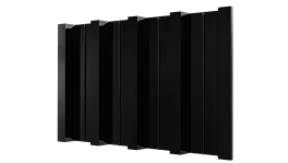 Профнастил Н60 902/845x0,7 мм, 9005 черный янтарь глянцевый