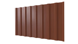 Профнастил С20B 1150/1100x0,4 мм, 8004 медно-коричневый глянцевый