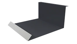 Планка примыкания нижняя 100x200x2000 мм, 7024 графитовый серый PUR Pruf