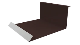 Планка примыкания нижняя 100x200x2000 мм, 8017 шоколадно-коричневый PUR Pruf