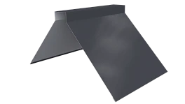 Конёк фигурный 190x190x2000 мм, 7024 графитовый серый PUR Pruf