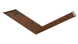 Планка ендовы нижняя 298x298x2000 мм, Картэн