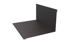 Планка примыкания верхняя 100x150x2000 мм, 8019 серо-коричневый матовый