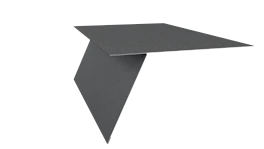 Планка карнизная фальц 130x80 мм, цинк