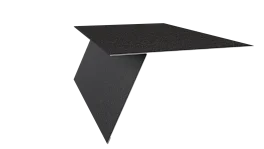 Планка карнизная фальц 130x80 мм, Картэн тёмный