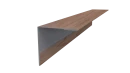 Планка угла наружного 50x50x2000 мм, Орех 3D