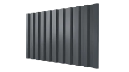 Профнастил С21 1051/1000x0,5 мм, 7011 железно-серый глянцевый