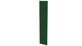 Крепежная планка 10x40x10 мм, 6002 лиственно-зеленый глянцевый