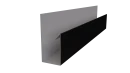 Планка П-образная Блок-хаус 30x30x2000 мм, 9005 черный янтарь матовый