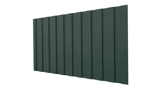 Профнастил С8 1200/1150x0,45 мм, 6005 зеленый мох матовый