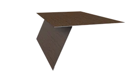 Планка карнизная фальц 130x80 мм, Дуб Сантана 3D