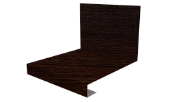 Планка примыкания нижняя к трубе фальц 140x200 мм, Antique wood