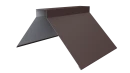 Конёк фигурный 150x150x2000 мм, 8017 шоколадно-коричневый матовый