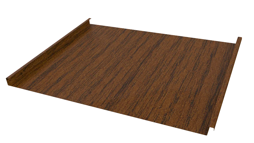 Фальцевая кровля 562/550х0,45 мм, Дуб Локарно 3D