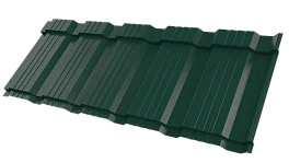 Металлочерепица Каскад 1195/1130x0,5 мм, 6005 зеленый мох глянцевый