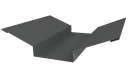 Планка ендовы верхняя 76x76x2000 мм, 7005 мышино-серый глянцевый