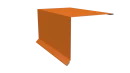 Планка торцевая 120x95x2000 мм, 2011 насыщенный оранжевый глянцевый