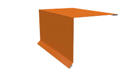 Планка торцевая 120x95x2000 мм, 2011 насыщенный оранжевый глянцевый