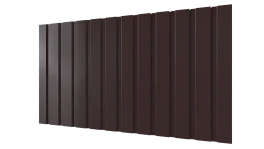 Профнастил С10 1155/1100x0,5 мм, 8017 шоколадно-коричневый PUR Pruf