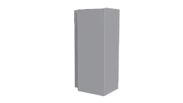Планка угла наружного сложная Блок-хаус 110x110x2000 мм, 7004 сигнальный серый глянцевый
