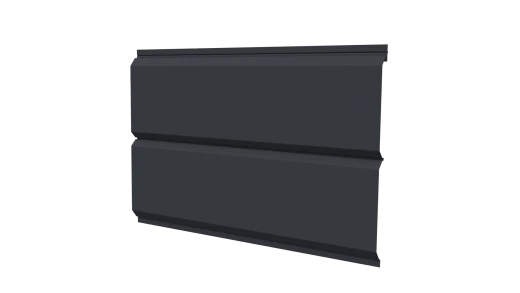 Л-брус 264/240x0,5 мм, 7024 графитовый серый стальной бархат