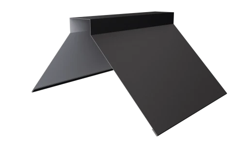 Конёк фигурный 150x150x2000 мм, 9005 черный янтарь матовый