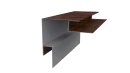 Планка угла наружного сложная Блок-хаус 110x110x2000 мм, Дуб Кельтик 3D