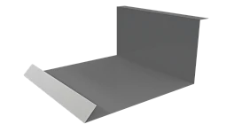 Планка примыкания нижняя 100x200x2000 мм, 7037 пыльно-серый глянцевый